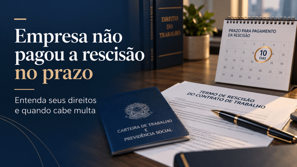 Empresa não pagou a rescisão no prazo